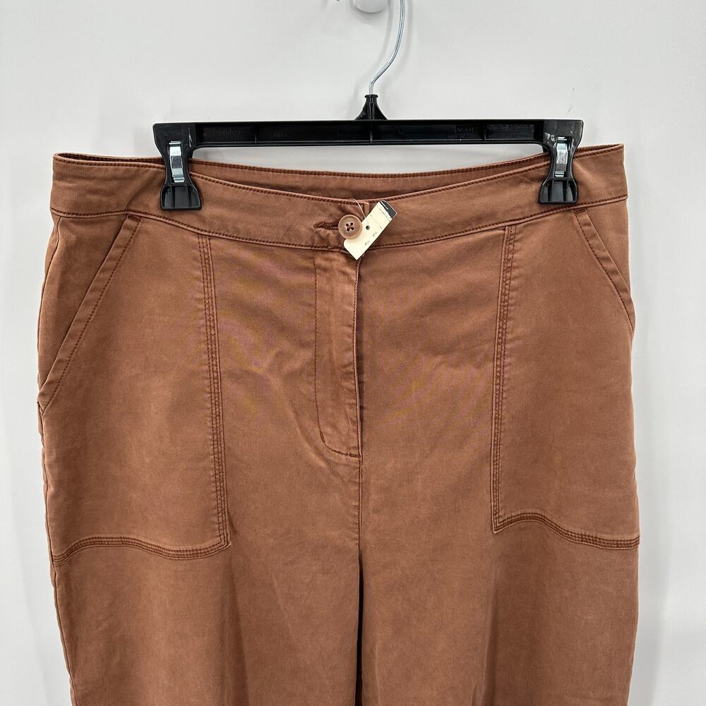 SPLENDID NWT Evereve Margaret Wide Leg Cropped Pant in Terracotta // XL - Picture 6 of 13